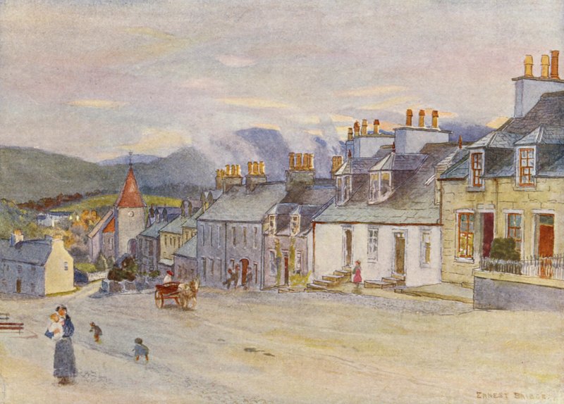 Dalry Szent János városa (színes litográfia) alkotó: Ernest Edward Briggs