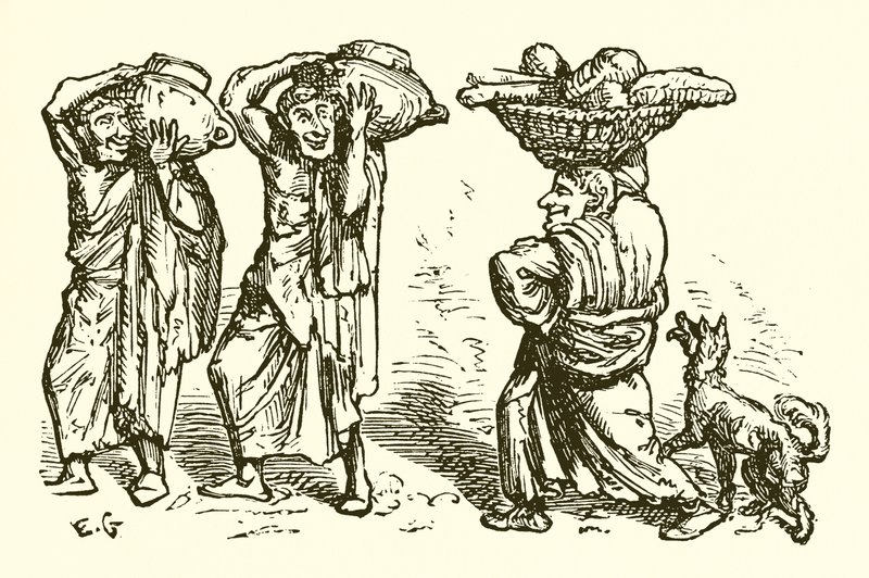 Ezópus és szolgatársai alkotó: Ernest Henry Griset