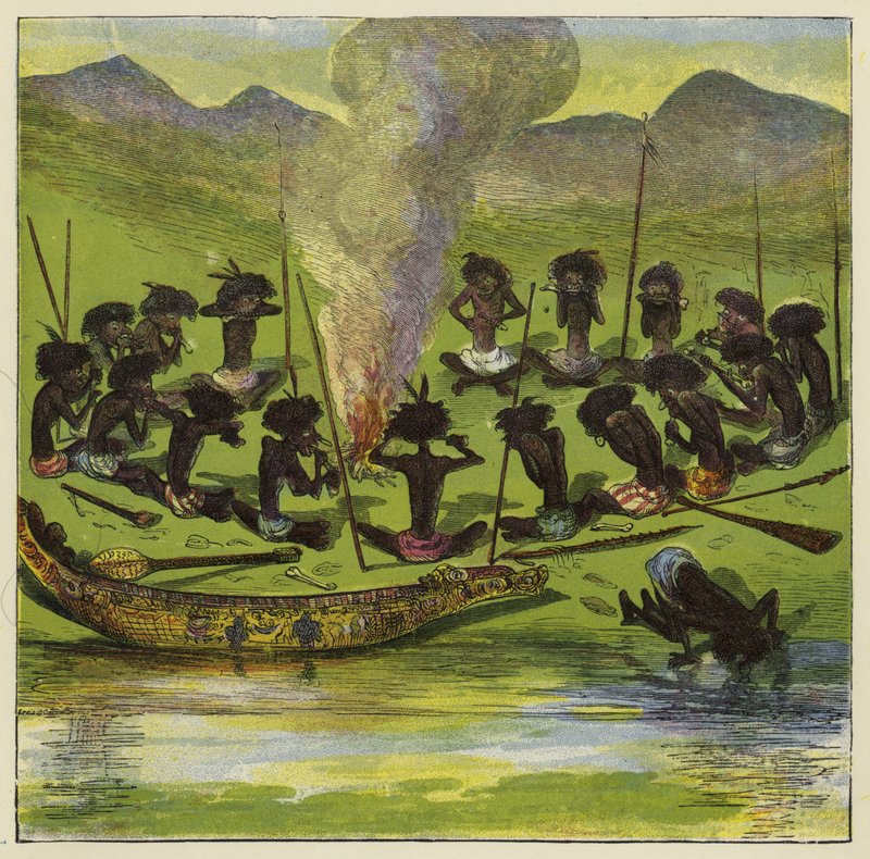 Ashanti vacsoraparti alkotó: Ernest Henry Griset