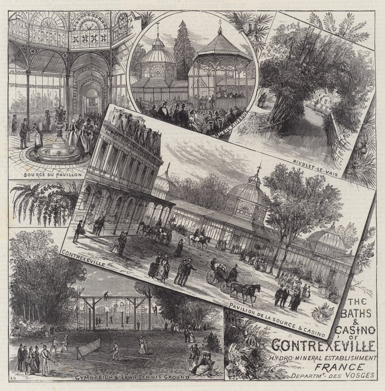 A Contrexeville-i fürdő és kaszinó alkotó: Ernest Henry Griset