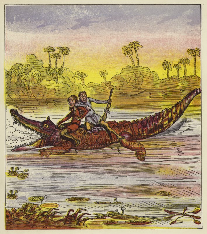 A Brothers Bold krokodillal utazik a Níluson alkotó: Ernest Henry Griset
