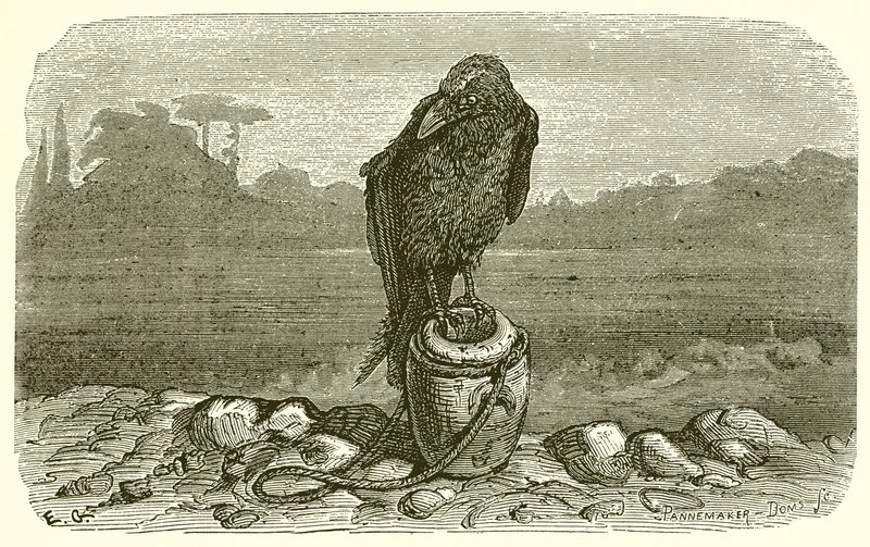 A varjú és a korsó alkotó: Ernest Henry Griset