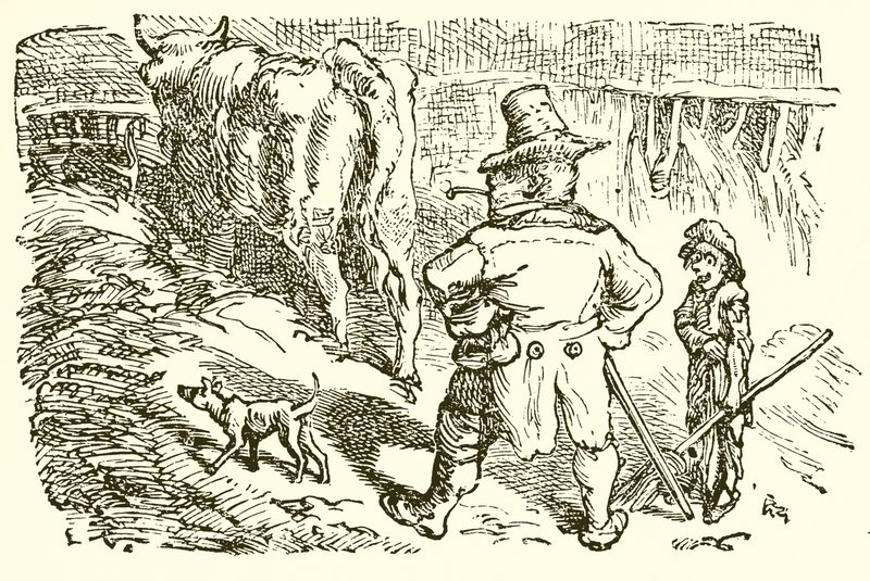 A szarvas az ökör istállójában alkotó: Ernest Henry Griset