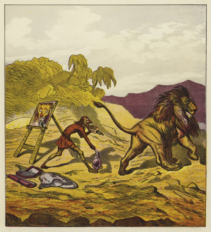 Az oroszlán elhagyja John Boldot alkotó: Ernest Henry Griset