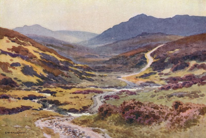 Moorland pálya, Az ördög hídja (színes litó) alkotó: Ernest William Haslehust
