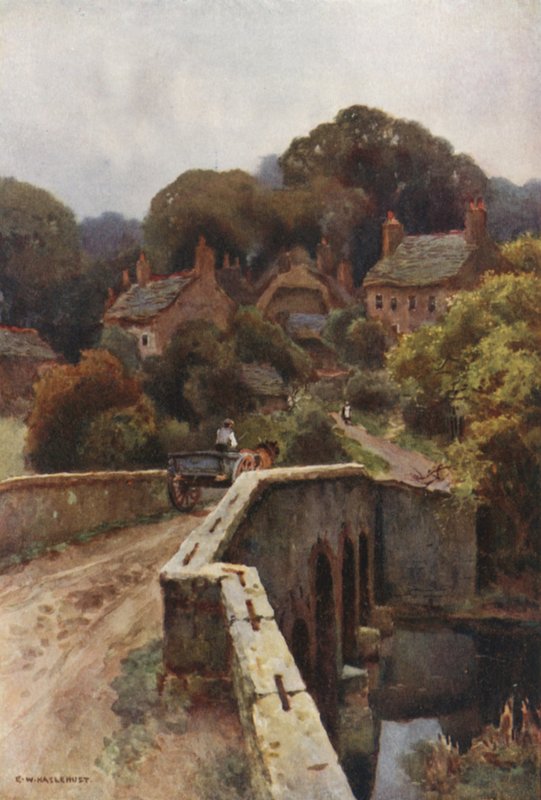 Boldre híd (színes litó) alkotó: Ernest William Haslehust
