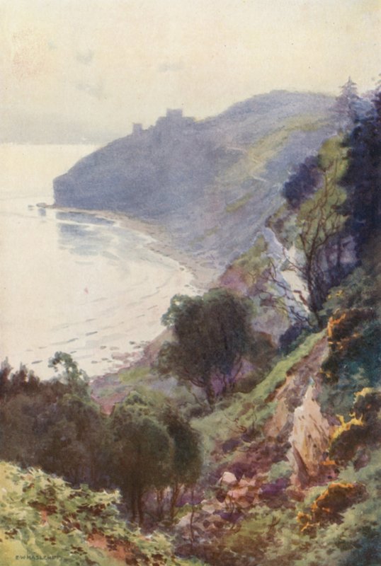 Durlston Bay, Swanage (színes tagok) alkotó: Ernest William Haslehust