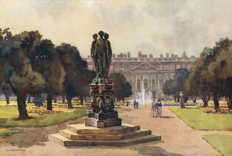 Keleti front a Long Water felől (színes litó) alkotó: Ernest William Haslehust