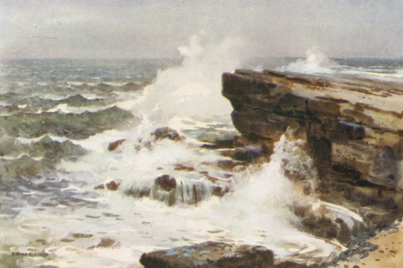 Filey Brigg (színes litó) alkotó: Ernest William Haslehust