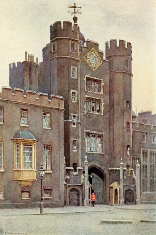 Kapuház, Szent Jakab-palota (színes litó) alkotó: Ernest William Haslehust
