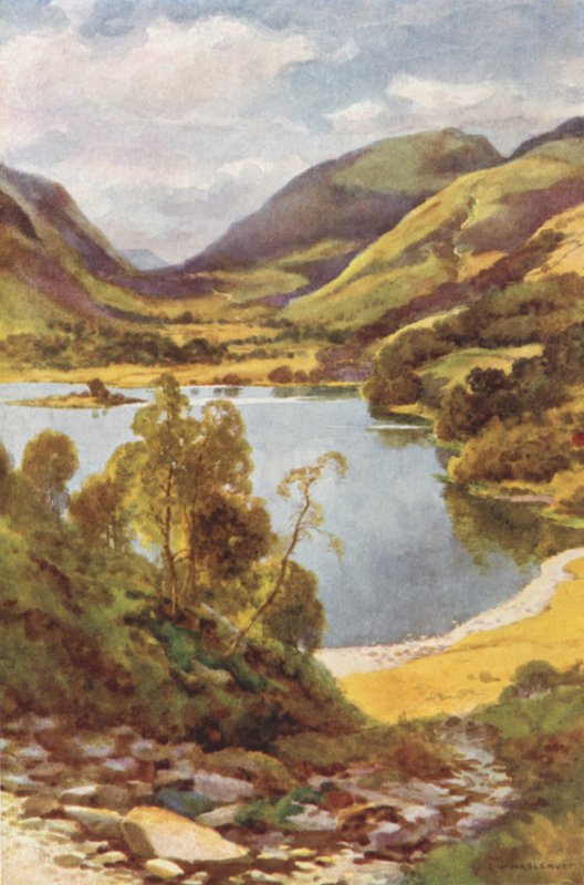 Grasmere Loughriggből (színes litó) alkotó: Ernest William Haslehust