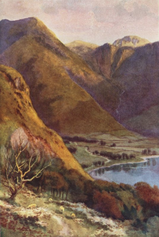 Buttermere és Honister Crag vezetője (színes litó) alkotó: Ernest William Haslehust