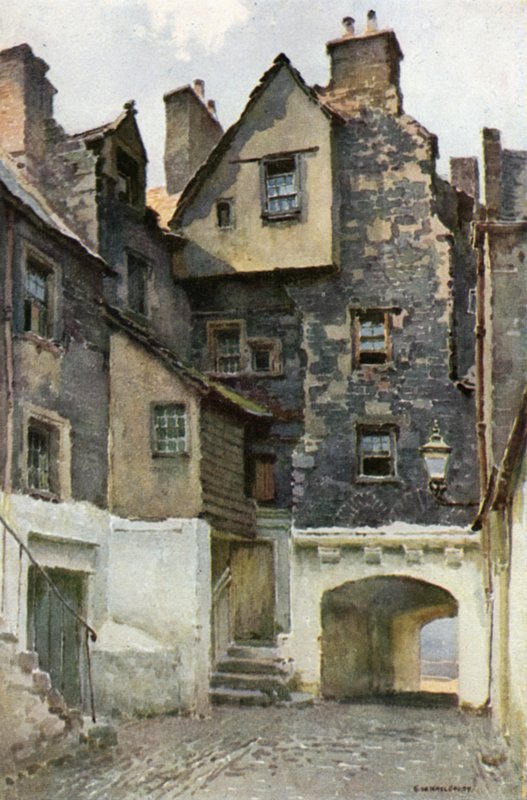 A Bakehouse közelében: Huntly márki rezidenciája (színes litó) alkotó: Ernest William Haslehust