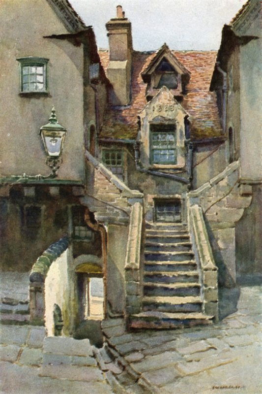 In White Horse Close (színes litho) alkotó: Ernest William Haslehust