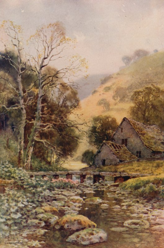 Lathkil Dale (színes litó) alkotó: Ernest William Haslehust