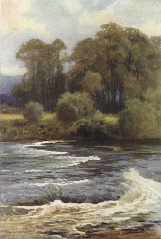Monnington-vízesés (színes litó) alkotó: Ernest William Haslehust