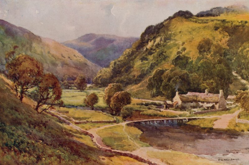 Monsal Dale (színes litó) alkotó: Ernest William Haslehust