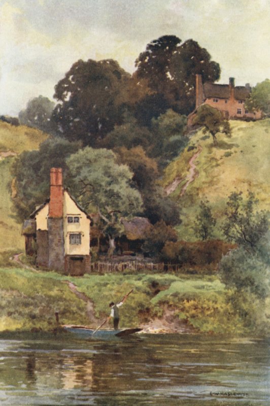 Offa gátja a Bridge Sollers-nál (színes litó) alkotó: Ernest William Haslehust