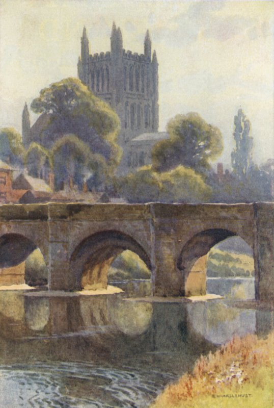 Old Wye híd (színes litó) alkotó: Ernest William Haslehust