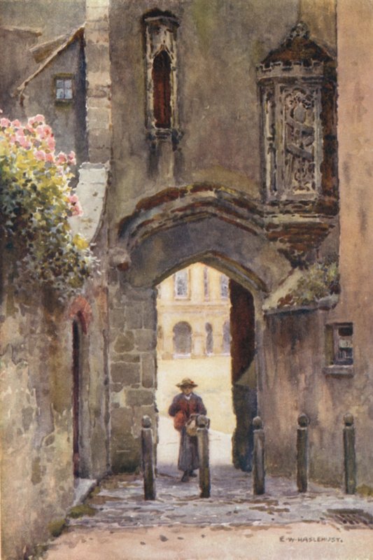 Pénztelen kapu, Wells (színes litó) alkotó: Ernest William Haslehust