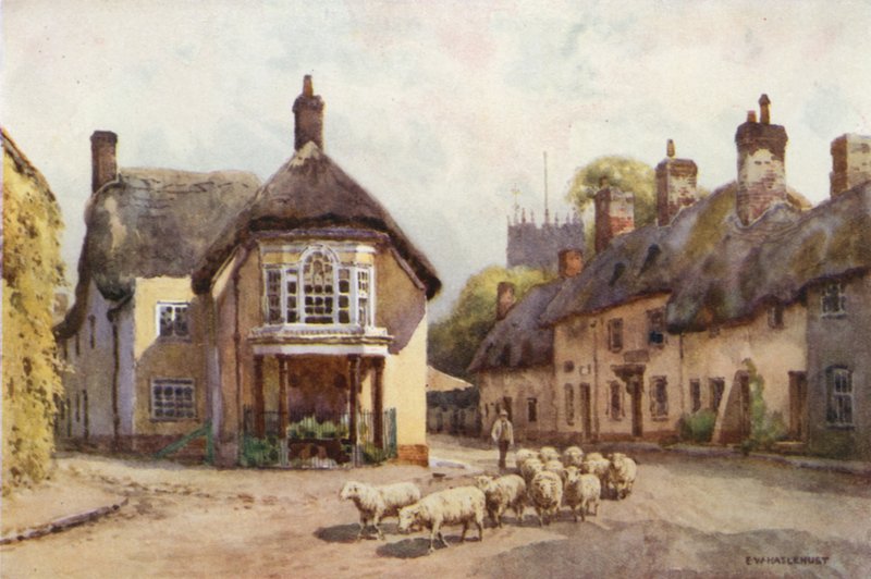 Puddletown (színes litó) alkotó: Ernest William Haslehust