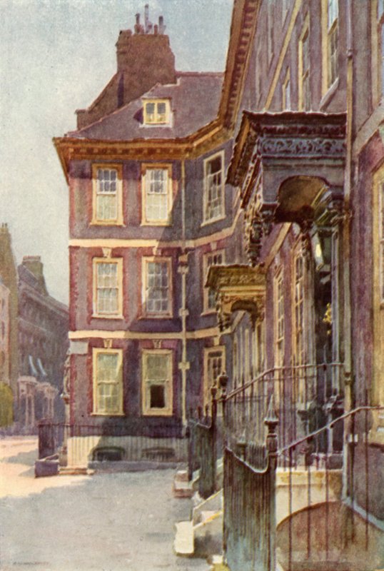 Anna királynő kapuja, Westminster (színes litó) alkotó: Ernest William Haslehust