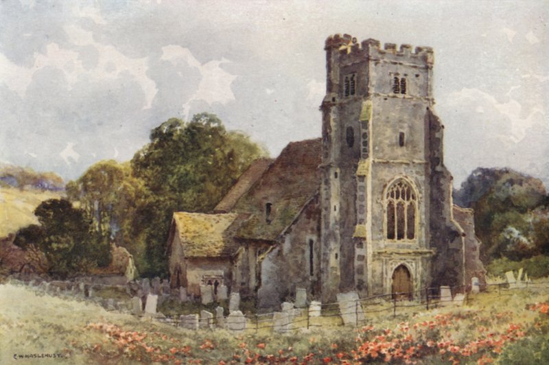 Shorne templom (színes litó) alkotó: Ernest William Haslehust