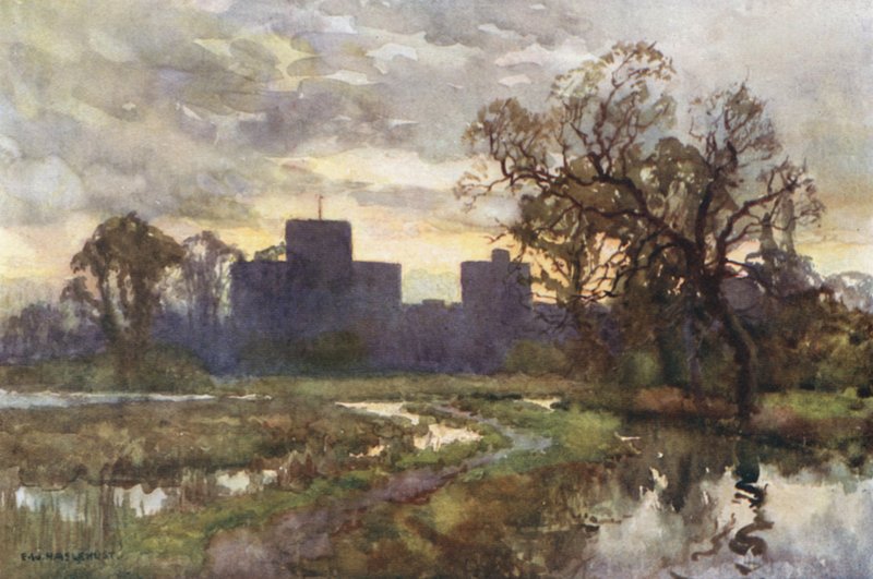 Szent Kereszt a rétről (színes litó) alkotó: Ernest William Haslehust