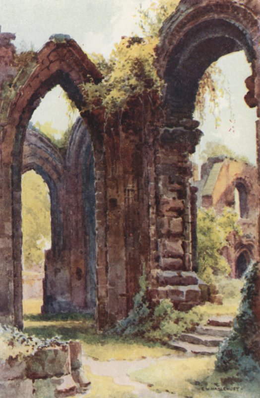 Szent János romjai (színes litó) alkotó: Ernest William Haslehust