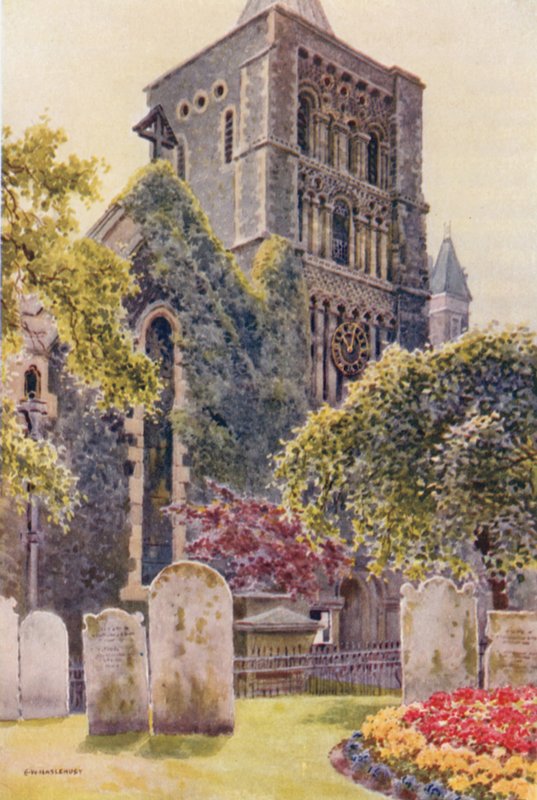 Szent Mária templom, Dover (színes litó) alkotó: Ernest William Haslehust