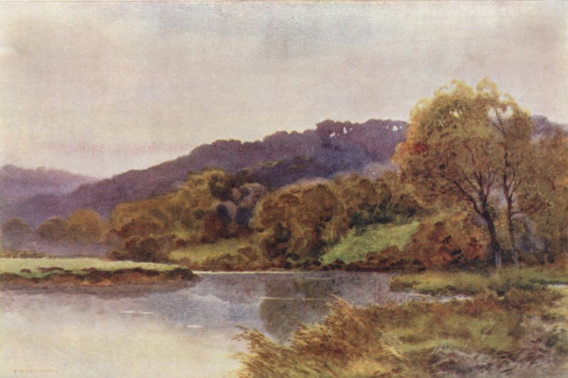 Streatley Hills (színes litó) alkotó: Ernest William Haslehust