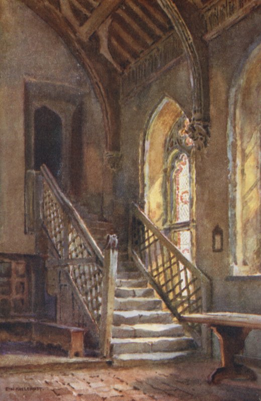 Testvérterem, Szent Kereszt (színes litó) alkotó: Ernest William Haslehust