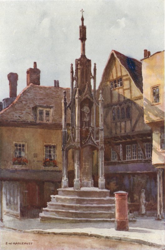 A vajkereszt (színes litho) alkotó: Ernest William Haslehust