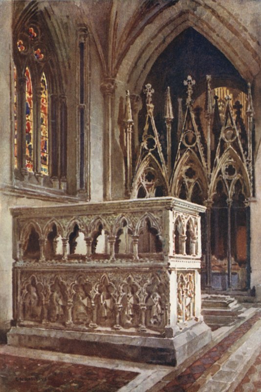 A Cantilupe szentély (színes litó) alkotó: Ernest William Haslehust