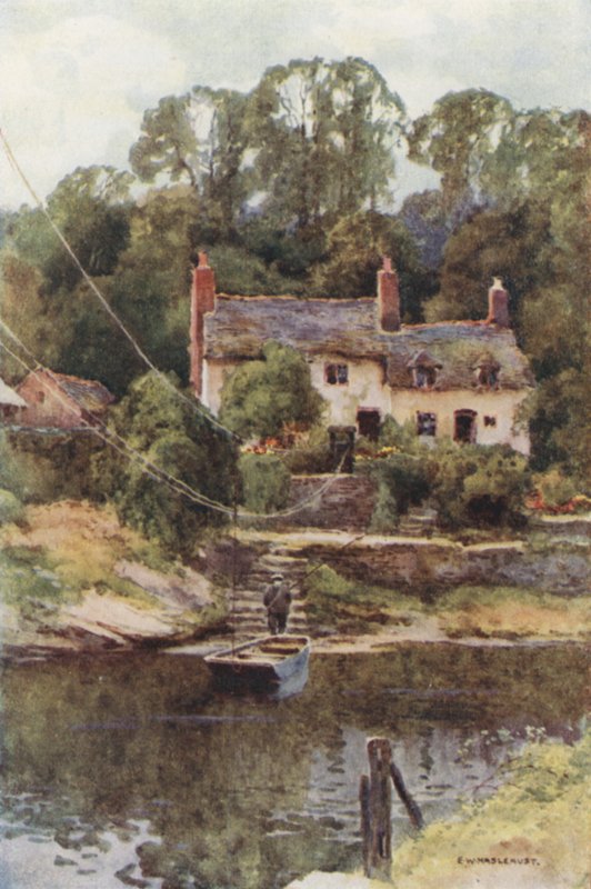 A komp, Overton-on-Dee (színes litho) alkotó: Ernest William Haslehust