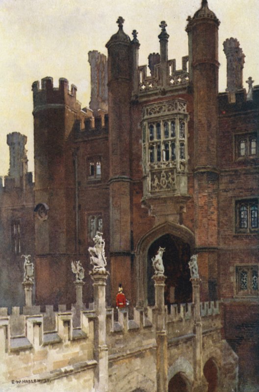 The Great Gatehouse, nyugati bejárat (színes litó) alkotó: Ernest William Haslehust