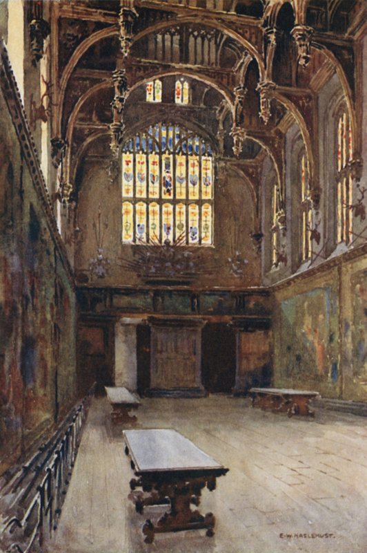 A nagyterem (színes litó) alkotó: Ernest William Haslehust
