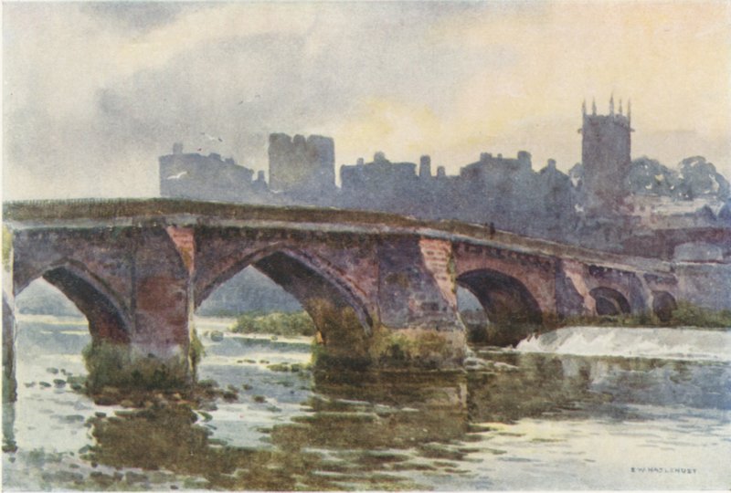 Old Dee híd (színes litó) alkotó: Ernest William Haslehust