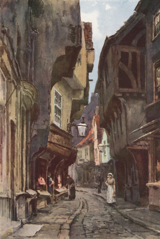 The Shambles (színes litó) alkotó: Ernest William Haslehust