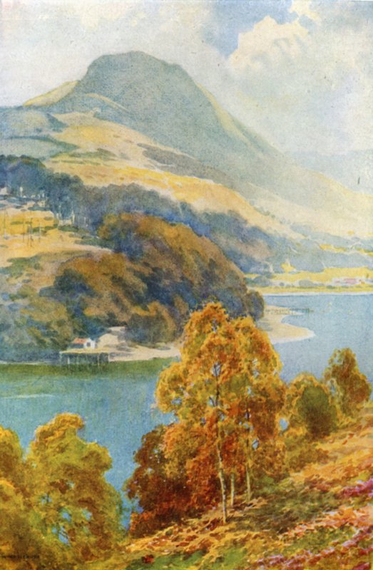 A Balmaha-szoros az Inch Cailleachtól (színes litó) alkotó: Ernest William Haslehust