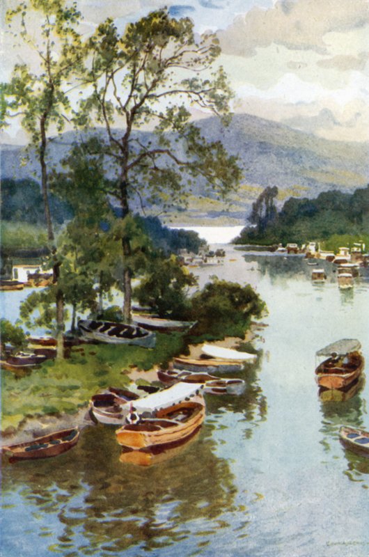 Kilátás a Balloch hídról (színes tagok) alkotó: Ernest William Haslehust