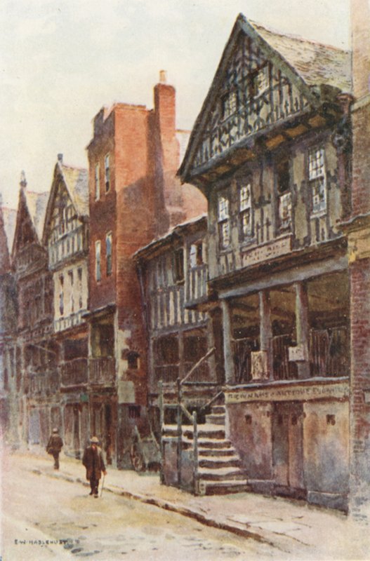 Watergate Street (színes litó) alkotó: Ernest William Haslehust