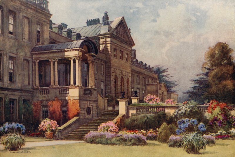 Welbeck Abbey (színes litó) alkotó: Ernest William Haslehust