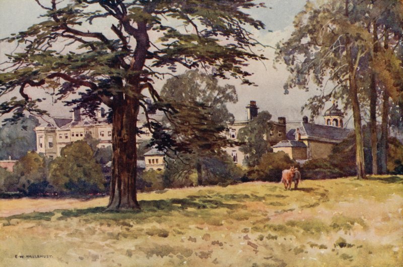 Worksop Manor (színes litó) alkotó: Ernest William Haslehust