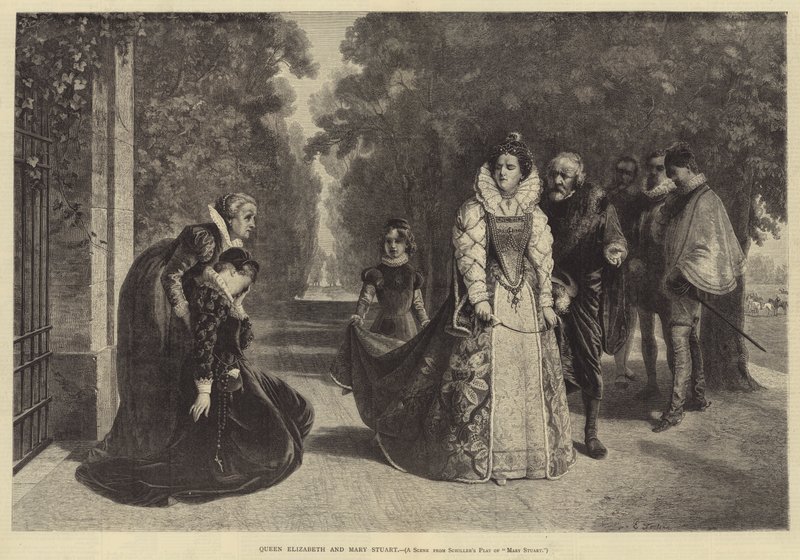 Erzsébet királynő és Stuart Mária alkotó: Ernesto Fontana