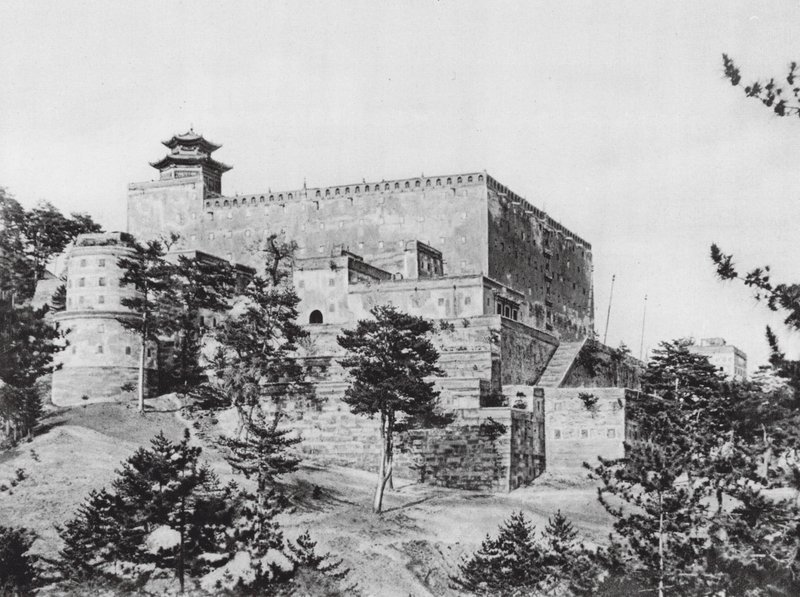 Jehol, Potala, Chihli, Potala főépülete, Délnyugati nézet (fekete-fehér fotó) alkotó: Ernst Boerschmann