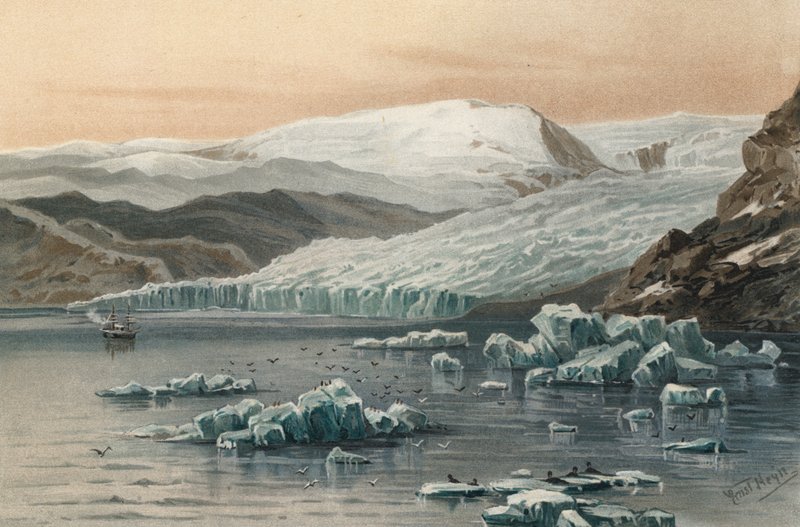 Tyndall-gleccser, Grönland északnyugati részén alkotó: Ernst Heyn