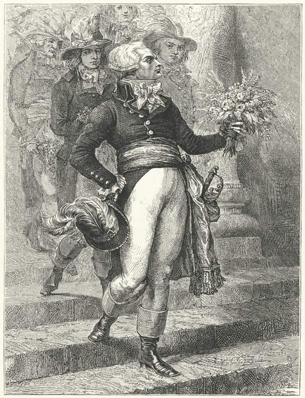 Maximilien Robespierre a Legfelsőbb Lény Fesztiváljának napján alkotó: Etienne (after) Ronjat