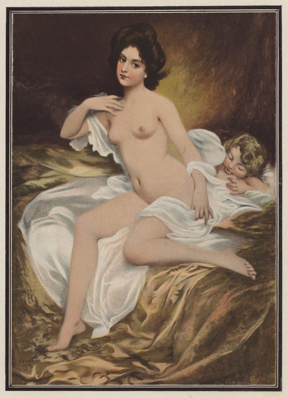 Éva gyermeke (színes litó) alkotó: Etienne Albert Eugene Joannon Navier