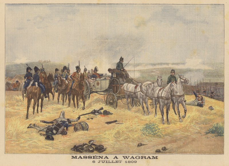 Massena marsall a wagrami csatában, 1809. július 6-án alkotó: Eugene Chaperon